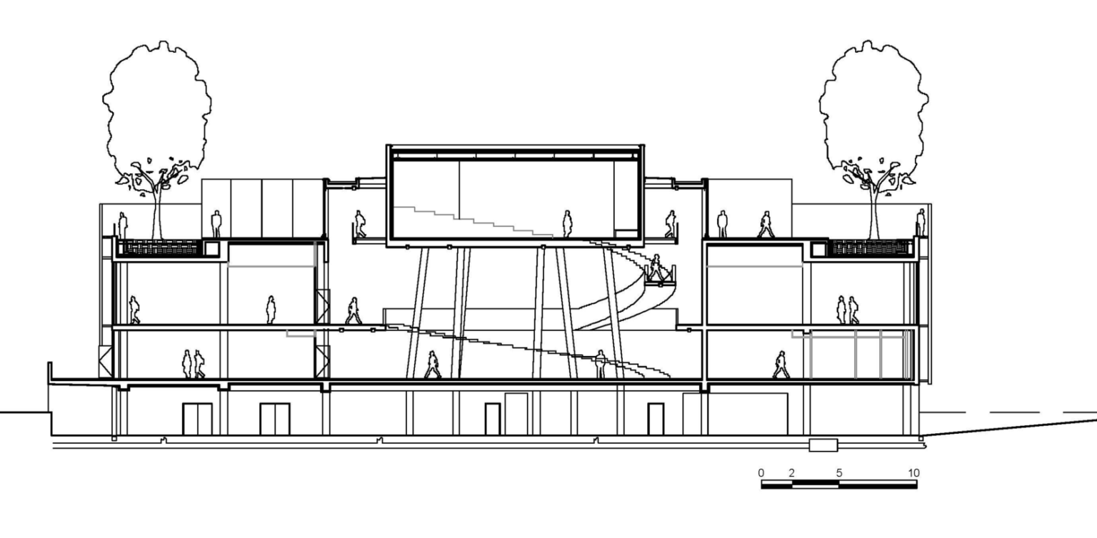 建筑图纸 | 10张剖面图解读当代博物馆