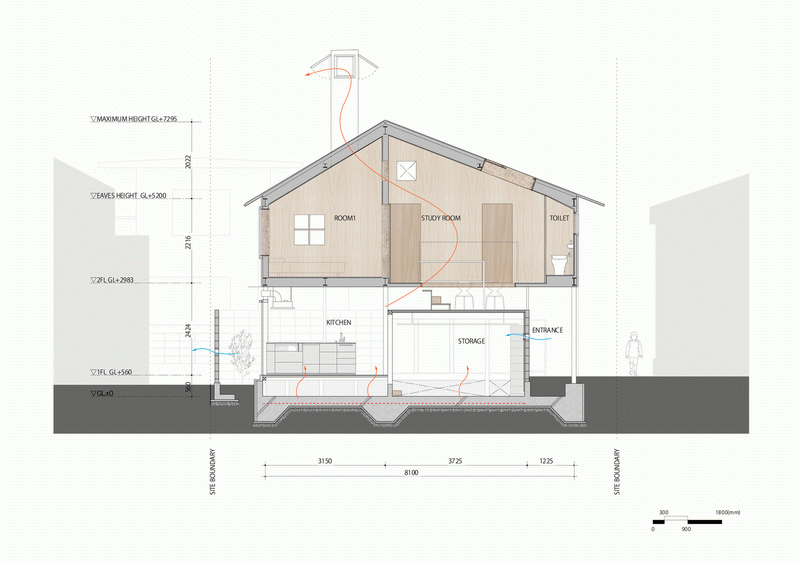 شסլ House in Kawanishi ty Tato Architects